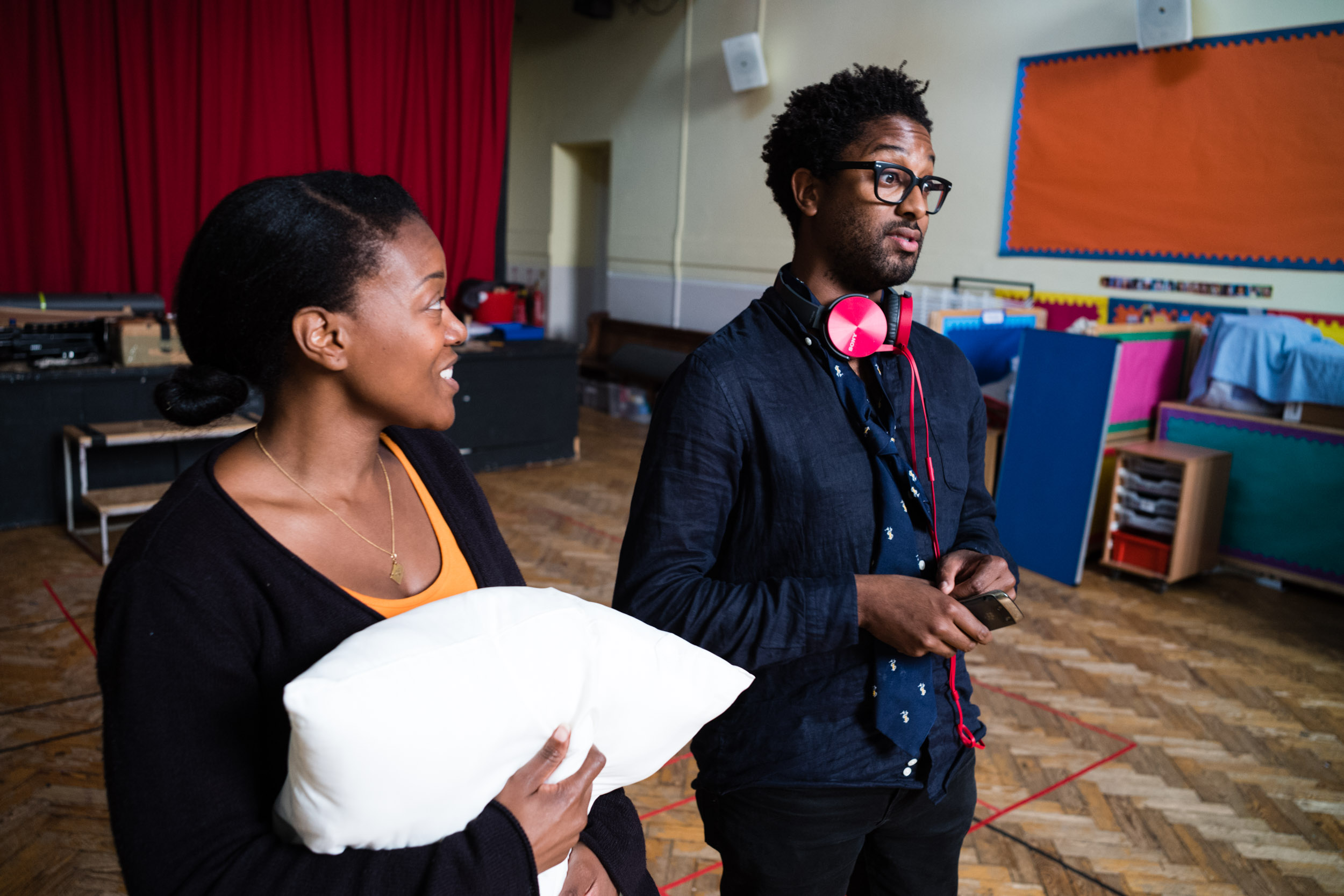 From Left: Abigail Kelly (Pamina), Peter Brathwaite (Papageno)