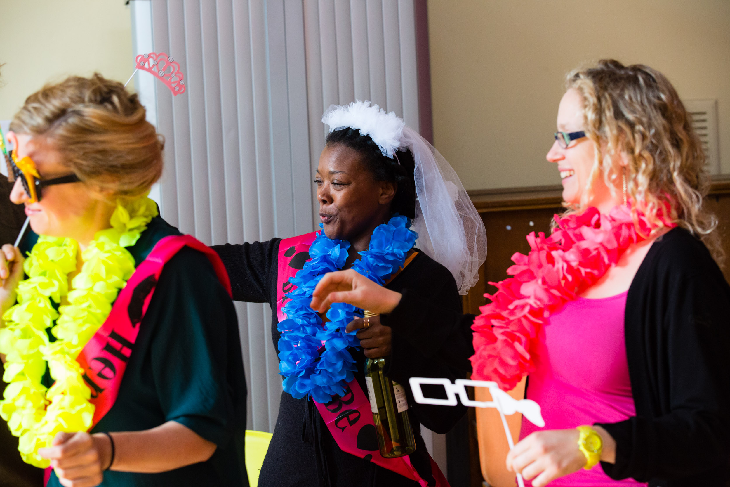 From Left: Rosie Middleton (Papagena), Abigail Kelly (Pamina), Luci Briginshaw (Queen)