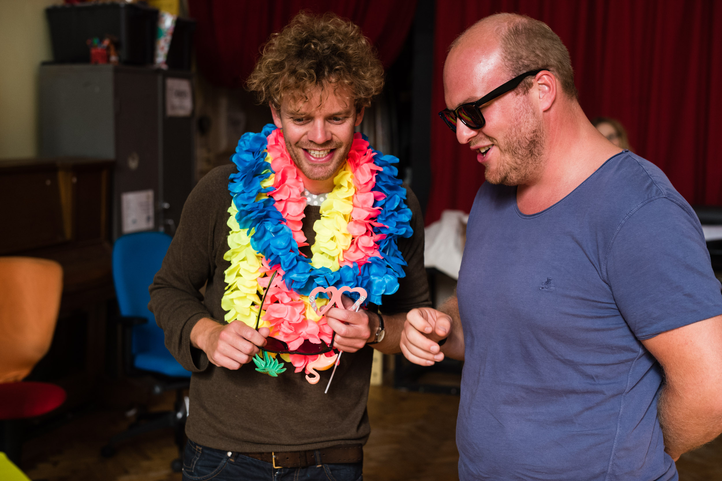 From Left: Peter Kirk (Tamino), Aidan Smith (Sarastro)