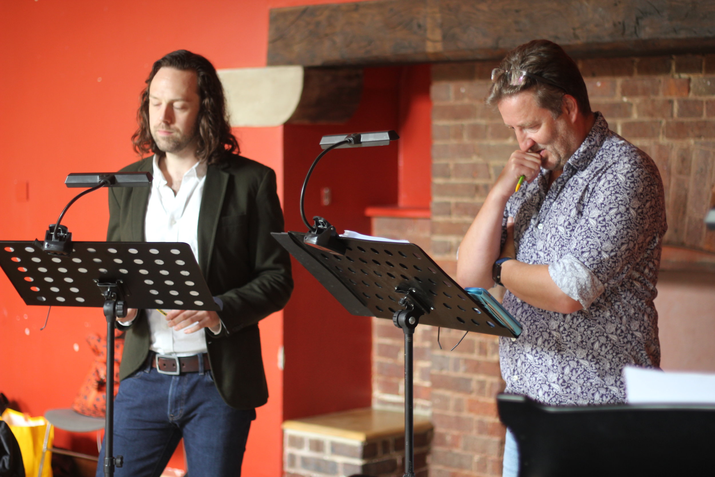 Maria Stuarda 2018: Ian Beadle (Lord Cecil), Stuart Pendred (Lord Talbot)
