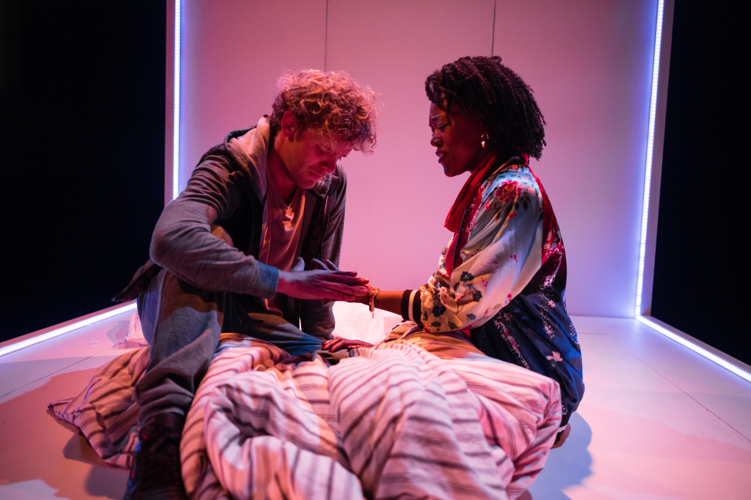 OperaUpClose. The Magic Flute. Peter Kirk (Tamino), Abigail Kelly (Pamina). Photo by Christopher Tribble..jpg